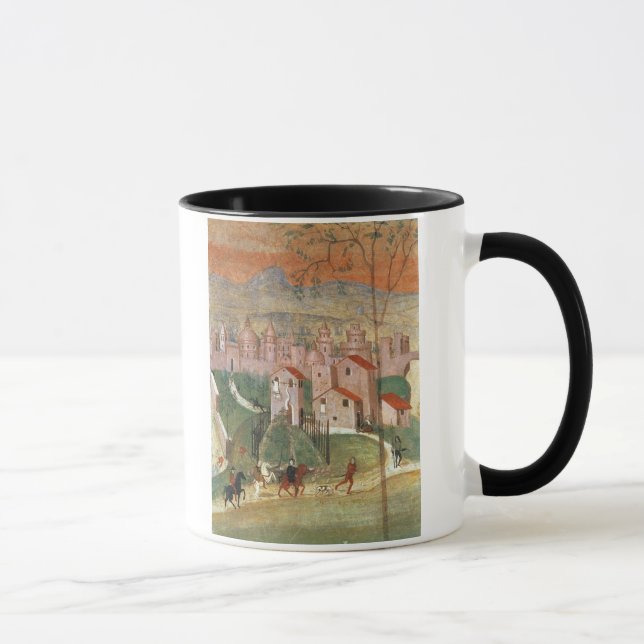 Die Stadt von Prato (Fresko) Tasse (Rechts)
