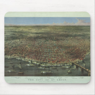 Die Stadt von St. Louis Missouri ab 1874 Mousepad
