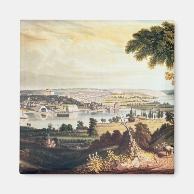 Die Stadt Washington von außerhalb der Marine Magnet (Vorne)