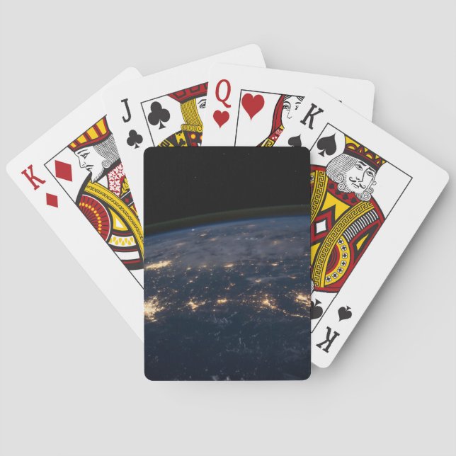 Die Stadtbeleuchtung der südlichen Staaten. Spielkarten (Rückseite)