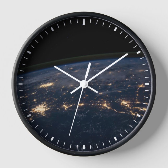 Die Stadtbeleuchtung der südlichen Staaten. Uhr (Vorderseite)