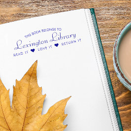 Die Stadtbibliothek liest die Liebe, die sie zurüc Permastempel