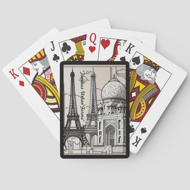 "Die städtische Ästhetik" Spielkarten (Rückseite)