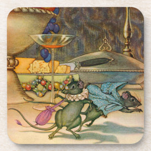 Die Stadtmaus und die Landesmäuse Untersetzer