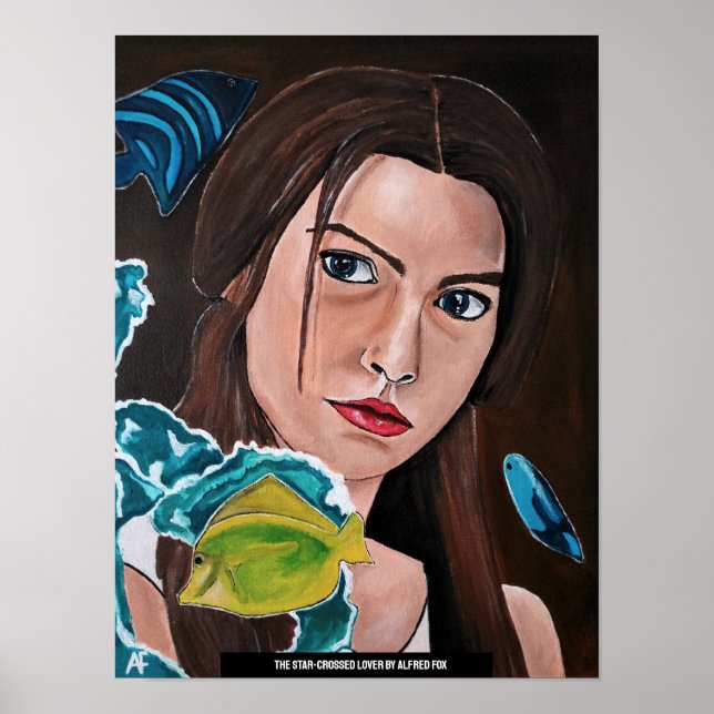 Die Star Crossed Lover Malerei von Alfred Fox Poster (Vorne)