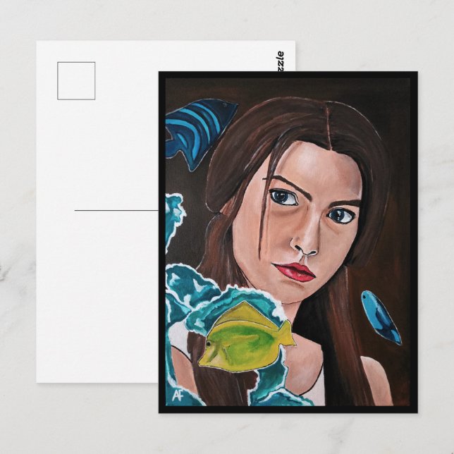 Die Star Crossed Lover Malerei von Alfred Fox Postkarte (Vorne/Hinten)