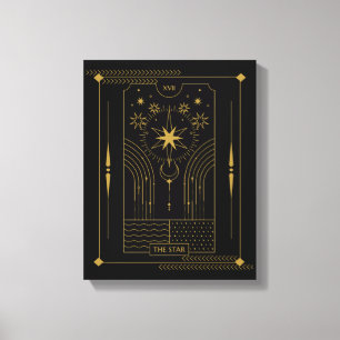 Die Star Tarot Card Art, Celestie Leinwanddruck