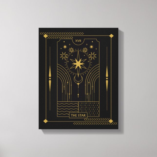 Die Star Tarot Card Art, Celestie Leinwanddruck (Vorderseite)
