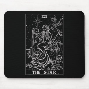 Die Star Tarot Card Halloween Meerjungfrau Gotisch Mousepad