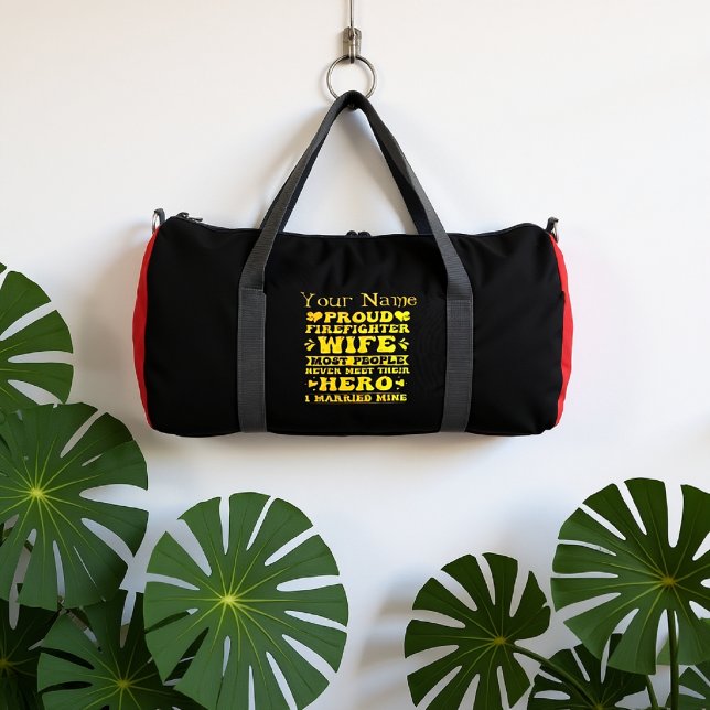 Die Stärke der Feuerwehrfamilien würdigen Duffle Bag (Von Creator hochgeladen)
