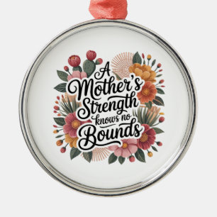 Die Stärke einer Mutter kennt keine Grenzen Ornament Aus Metall