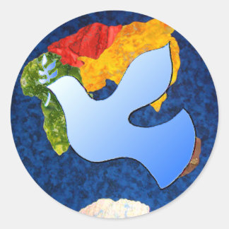 Die Stärkung der Friedensstifter von morgen Runder Aufkleber