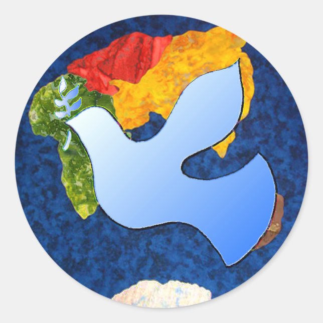 Die Stärkung der Friedensstifter von morgen Runder Aufkleber (Vorderseite)