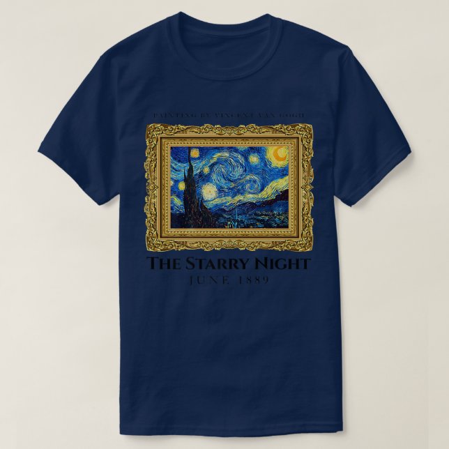 Die Starry Night Tee Shirts, Cooler Vincent Van Go (Design vorne)