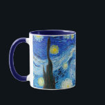 Die Starry Night Van Gogh trinkt Tasse<br><div class="desc">Tauchen Sie ein in die ätherisch blauen Schläge von Vincent van Gogh's "The Starry Night", während Sie in dieser "Starry Night Tasse" Ihre Tasse Morgenkaffee, Ihren Nachmittagstee oder Ihre Nachtzeit mit heißer Schokolade genießen. Dieses elegante Impressionist trinken Tasse Glitzern mit Klasse und unermüdliche Schönheit. Der bekannte holländische Impressionist Vincent Van...</div>