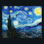 Die Starry Night Vincent Van Gogh Landschaft Kunst Poster<br><div class="desc">Eines der bekanntesten Ölgemälde des niederländischen Post-Impressionisten Vincent van Gogh ist sein Impressionistisches Meisterwerk "The Starry Night" (1889), ein traumhaftes Nachtlandschaftsbild, das auf diesem Kunstdruckposter zu sehen ist. Der niederländische Post-Impressionist Vincent van Gogh hat ein Ölgemälde auf der Leinwand mit dem Titel The Starry Night erstellt. Es wurde im Juni...</div>