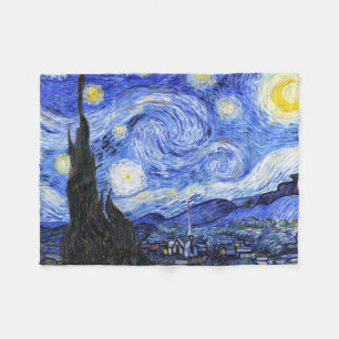 Die Starry Night von Van Gogh Fleecedecke