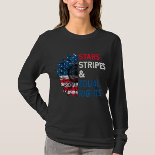 Die Stars treten für gleiche Rechte 4. Juli Frauen T-Shirt