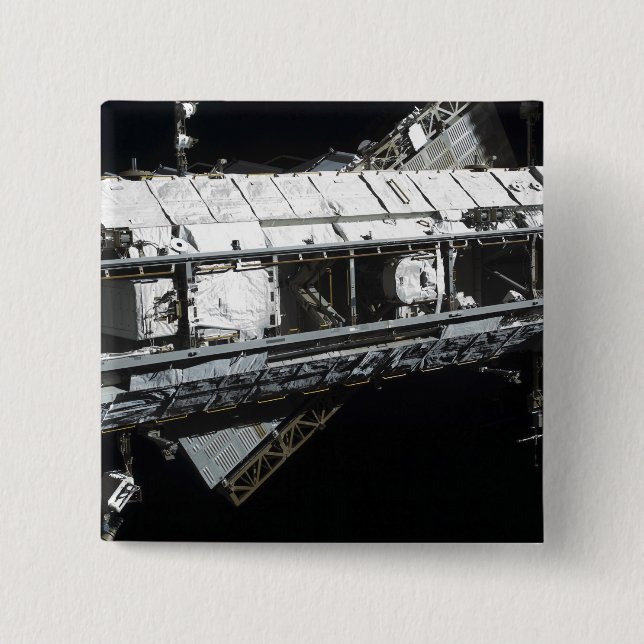 Die Startrappe der Internationalen Raumstation Button (Vorderseite)