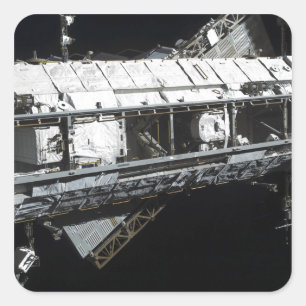 Die Startrappe der Internationalen Raumstation Quadratischer Aufkleber