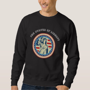 Die Statue des Vintagen schwarzen Sweatshirt