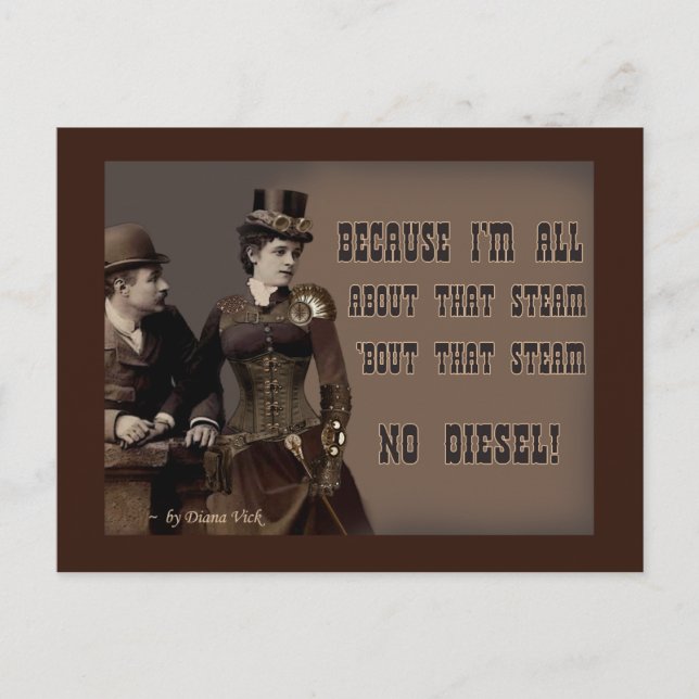 Die Steampostkarte Postkarte (Vorderseite)