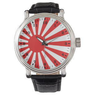 Die steigende Sonnenflagge Armbanduhr
