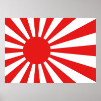 Die steigende Sonnenflagge