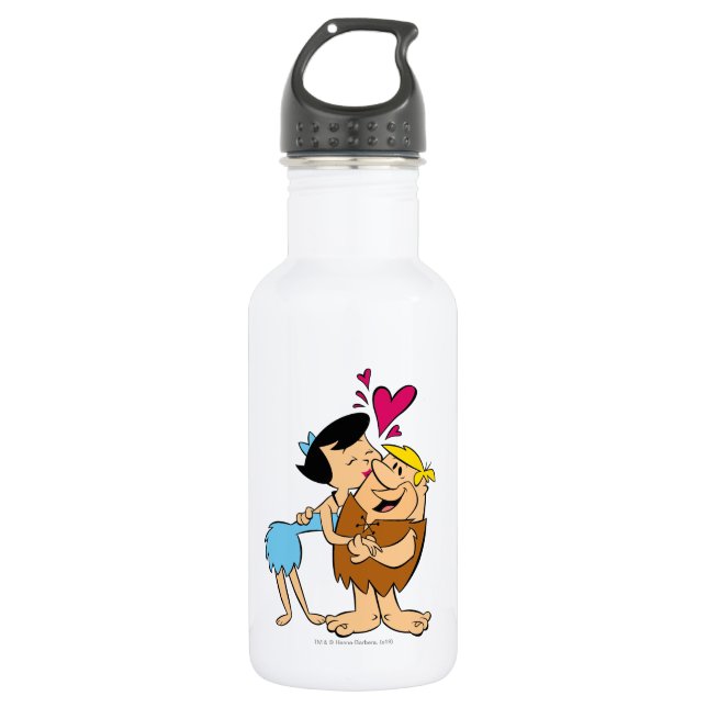 Die Steine | Betty Kissing Barney Edelstahlflasche (Vorderseite)