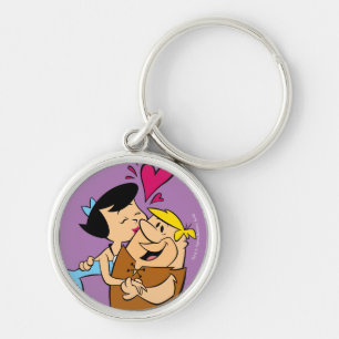 Die Steine   Betty Kissing Barney Schlüsselanhänger