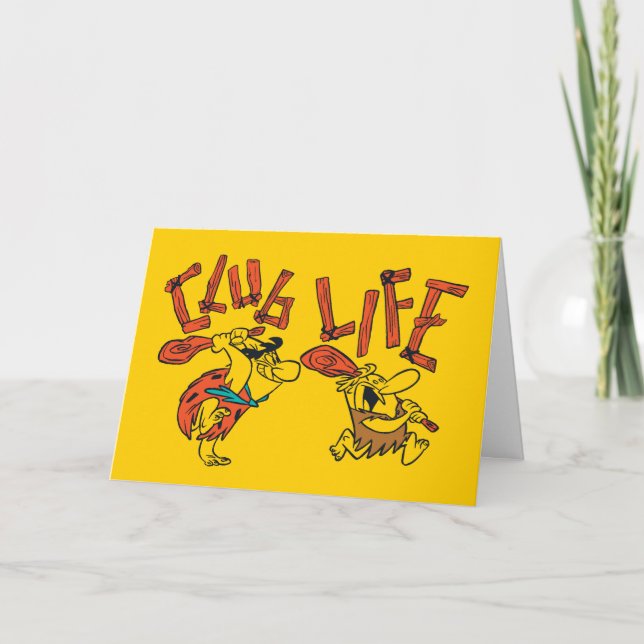 Die Steine | Fred & Barney - Club Life Karte (Vorderseite)