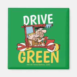 Die Steine  Fred & Barney - Green fahren Magnet
