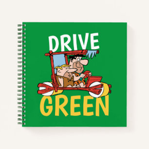Die Steine   Fred & Barney - Grün fahren Notizbuch