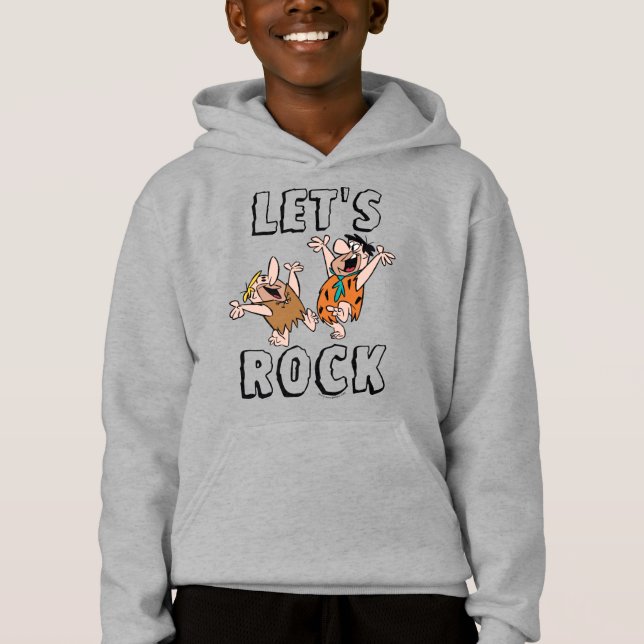 Die Steine | Fred & Barney - Let's Rock Hoodie (Vorderseite)