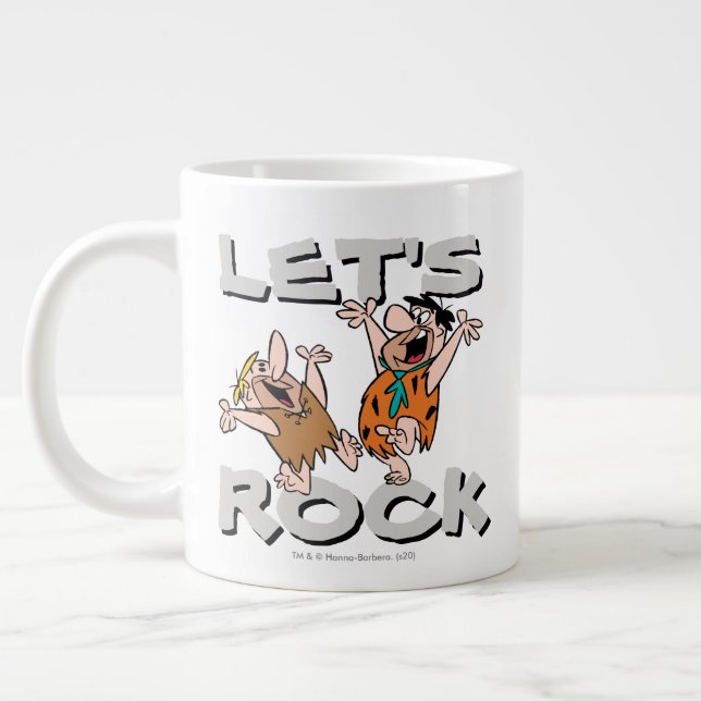 Die Steine | Fred & Barney - Let's Rock Jumbo-Tasse (Links)