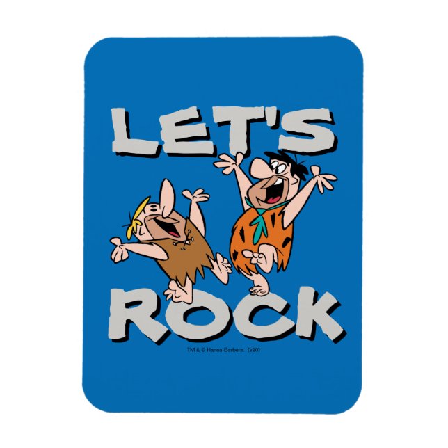 Die Steine | Fred & Barney - Let's Rock Magnet (Vertikal)