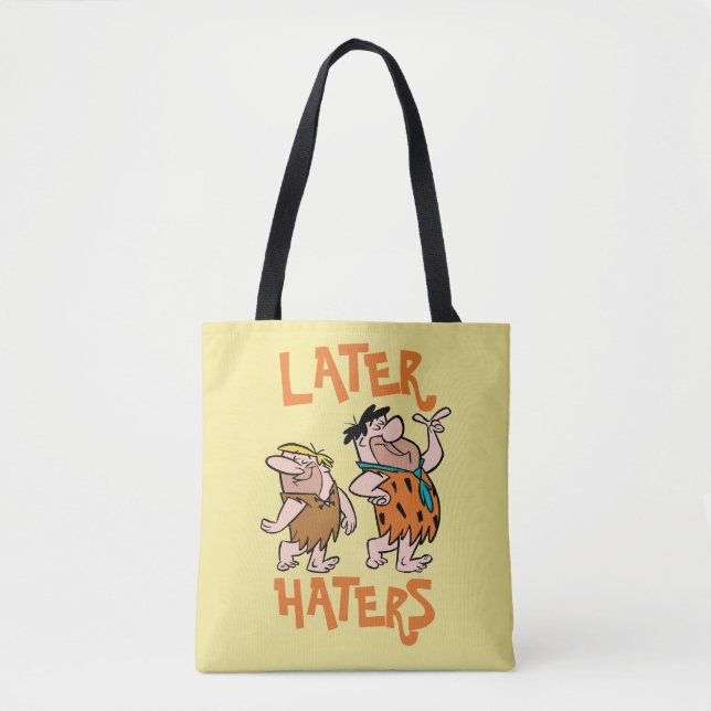 Die Steine | Fred & Barney - Spater Haters Tasche (Vorderseite)