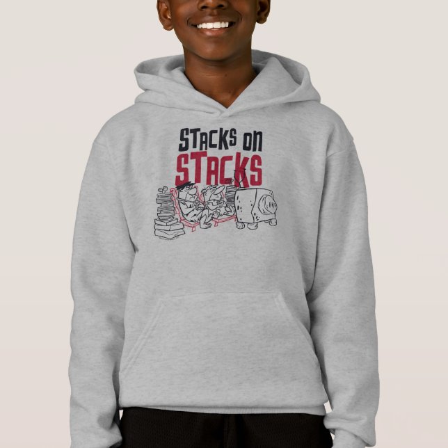 Die Steine | Fred & Barney - Stapel auf Stapel Hoodie (Vorderseite)