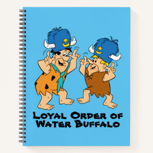 Die Steine Fred & Barney Water Buffalos Notizbuch