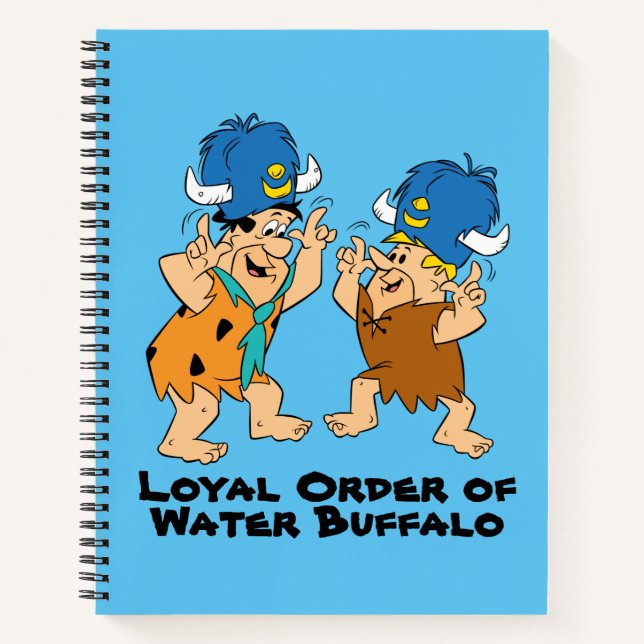 Die Steine | Fred & Barney Water Buffalos Notizbuch (Vorderseite)