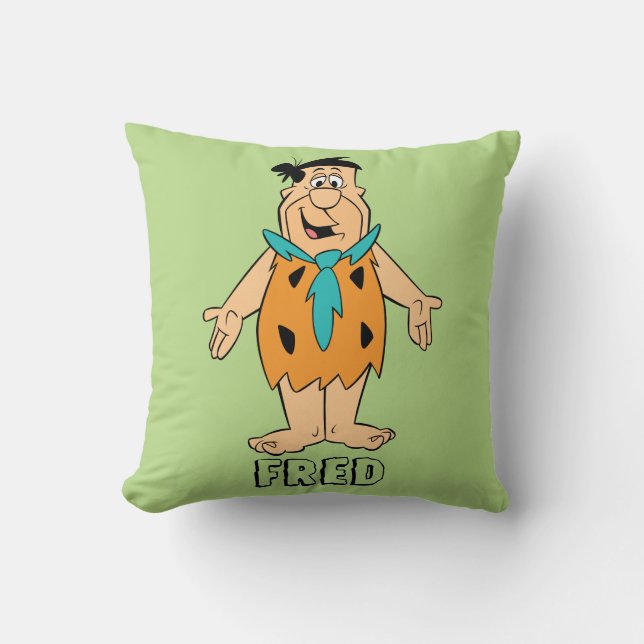 Die Steine | Fred Flintstone Kissen (Vorderseite)