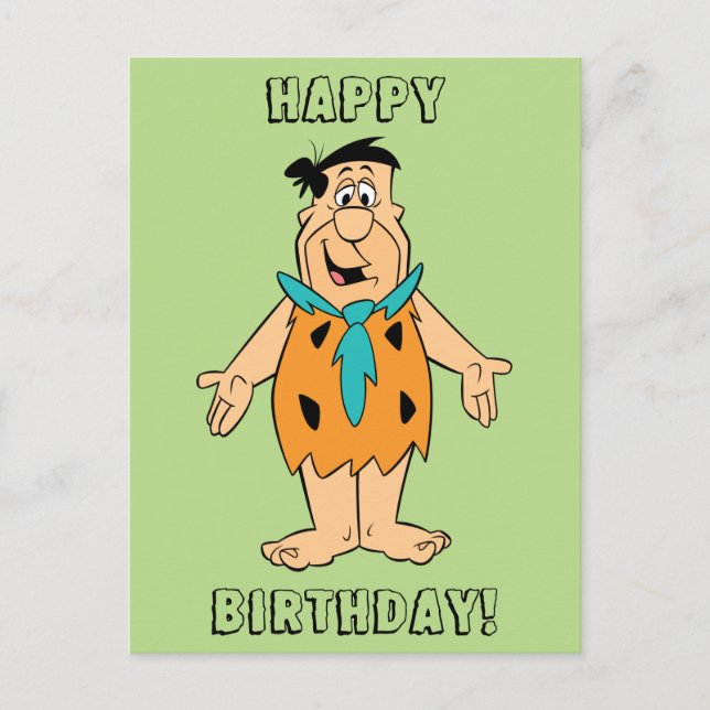 Die Steine | Fred Flintstone Postkarte (Vorderseite)