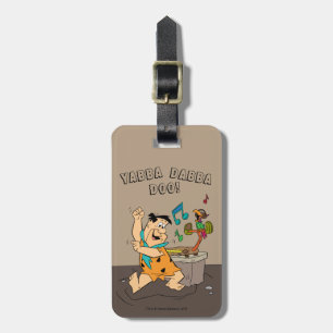 Die Steine Fred Flintstone tanzen Gepäckanhänger