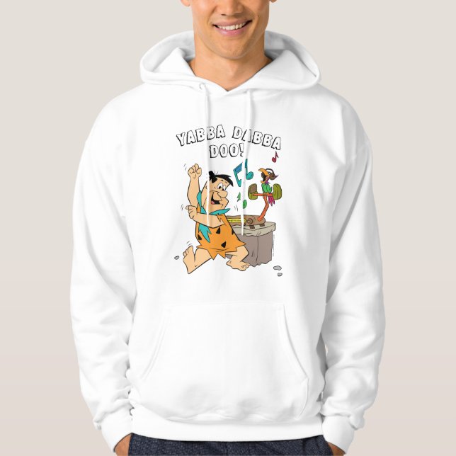 Die Steine | Fred Flintstone tanzen Hoodie (Vorderseite)