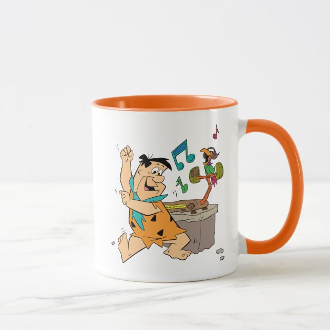 Die Steine | Fred Flintstone tanzen Tasse (Rechts)