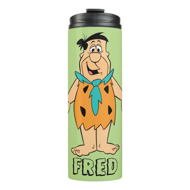 Die Steine | Fred Flintstone Thermosbecher (Vorderseite)