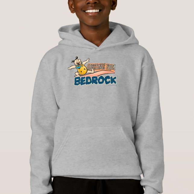 Die Steine | Fred - Grüße von Bedrock Hoodie (Vorderseite)