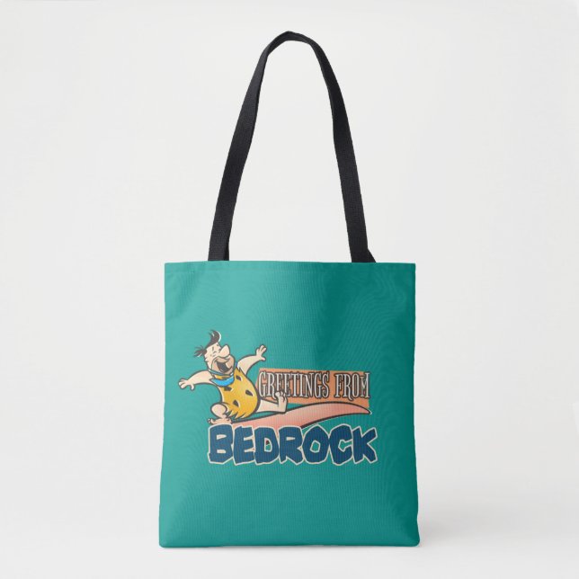 Die Steine | Fred - Grüße von Bedrock Tasche (Vorderseite)