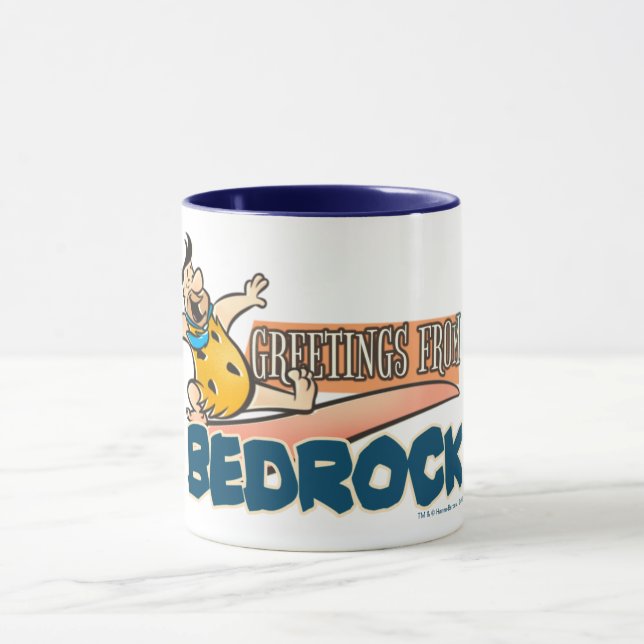 Die Steine | Fred - Grüße von Bedrock Tasse (Zentrum)