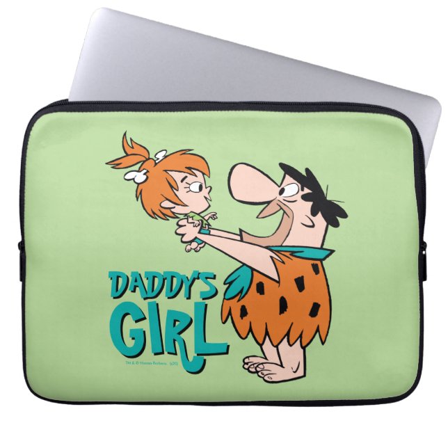 Die Steine | Fred & Pebbles - Daddy's Girl Laptopschutzhülle (Vorderseite)